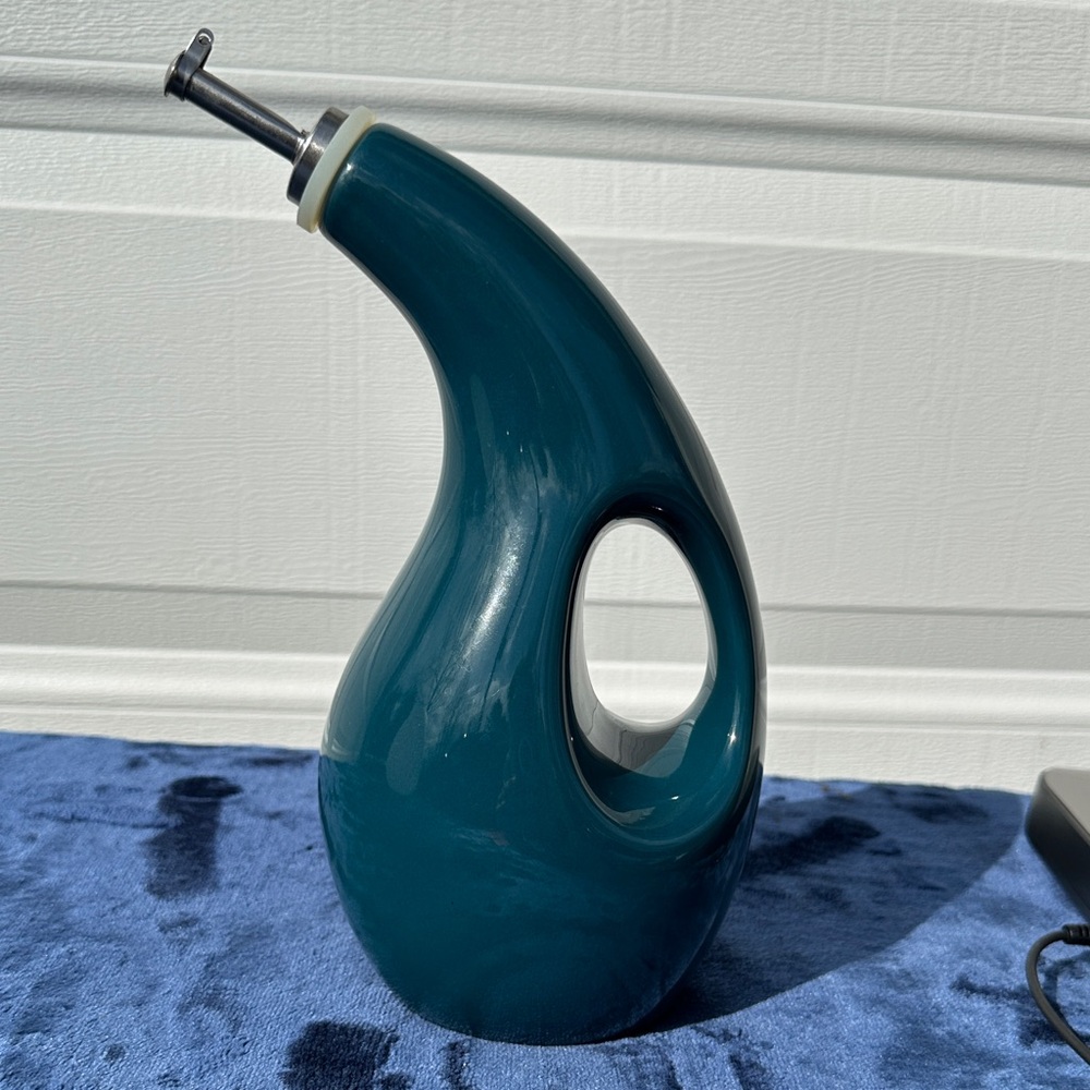 Rachael Ray EVOO Dispenser  Stoneware Piece with Black Logo